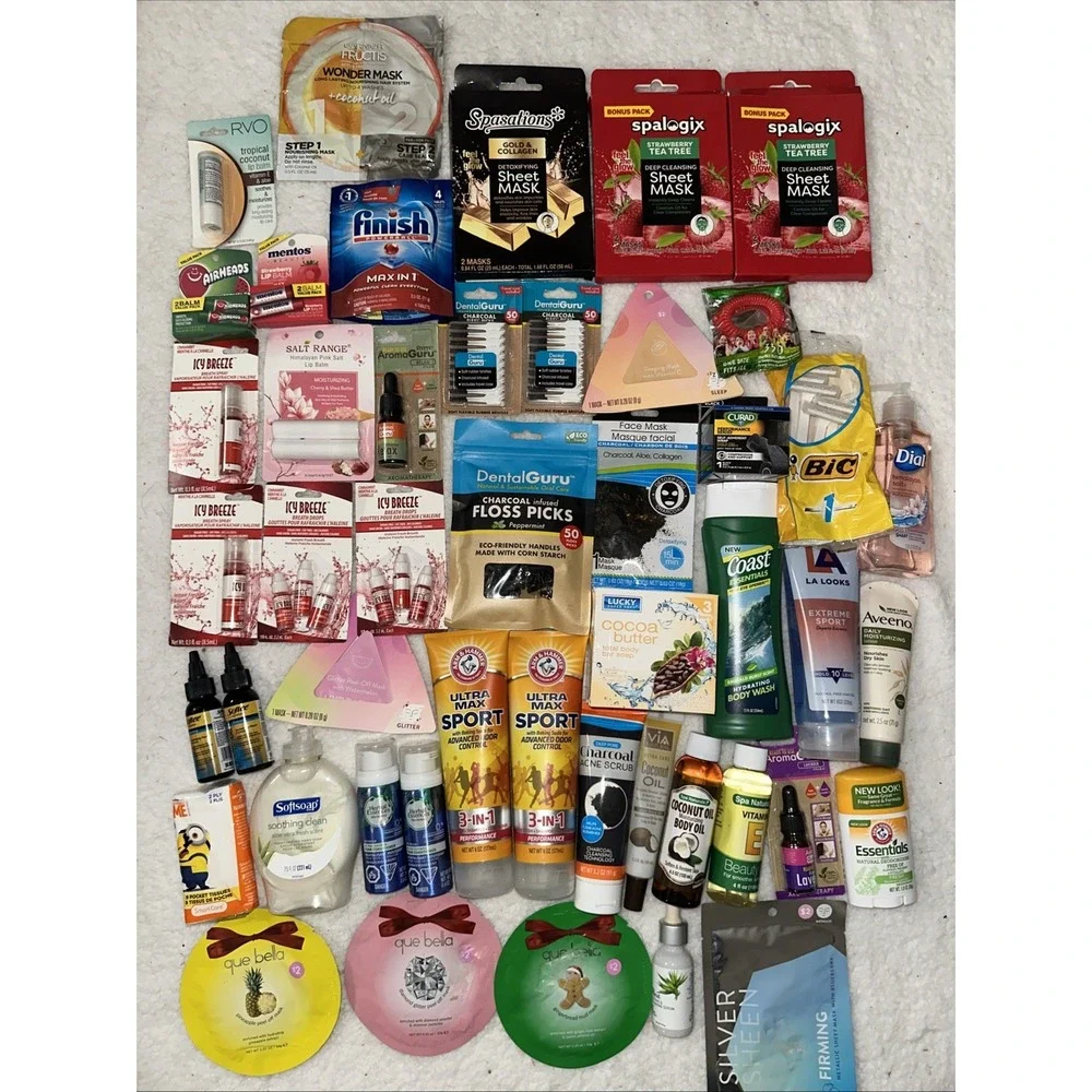 Lot Of Travel Vacation Sized Brand Name Toiletries Girls Mask Lip Self Care